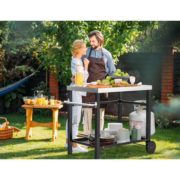 Topcover Waterproof Outdoor Dining Cart Cover - 36"L X 22"W X 29"H, 600D Oxford For Grill & Storage Carts